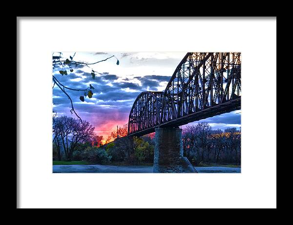 Bridge Framed Print featuring the photograph Into The Sun by Brian Metz