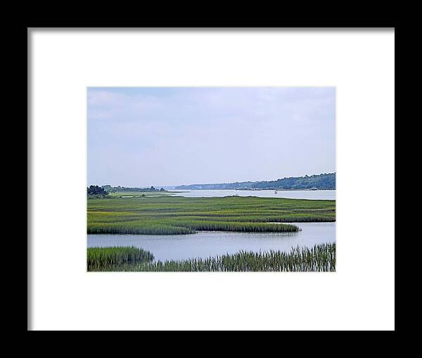 Background Framed Print featuring the photograph Intracoastal Waterway by Bill TALICH