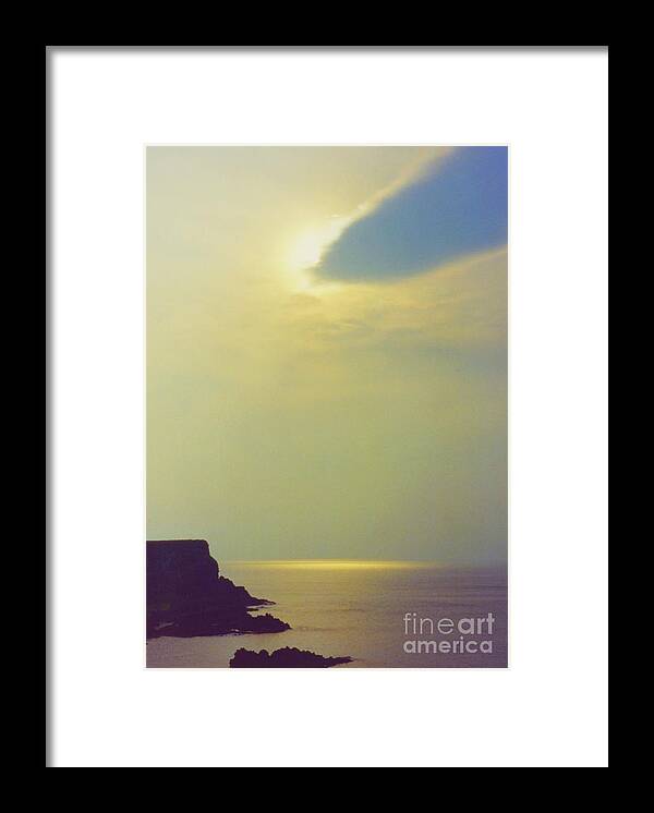 Ireland Framed Print featuring the photograph Ireland Giant's Causeway Ethereal Light by First Star Art