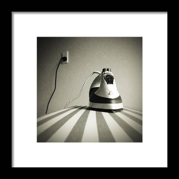 Retro Framed Print featuring the photograph Iron by Les Cunliffe