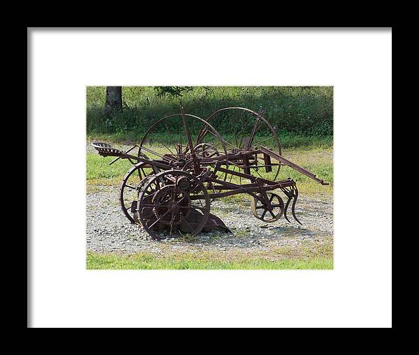 Iron Framed Print featuring the photograph Iron works in a Meadow by Catherine Gagne