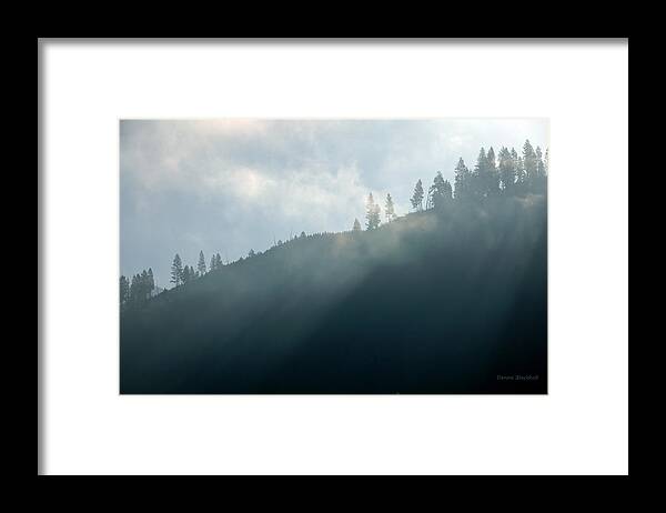 Fog Framed Print featuring the photograph Iridescent Mist by Donna Blackhall