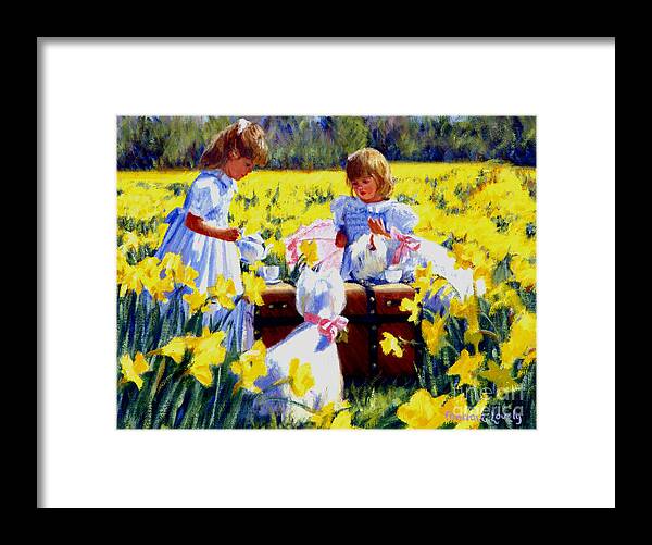 West Highland Terrier Framed Print featuring the painting Is that Tea by Candace Lovely