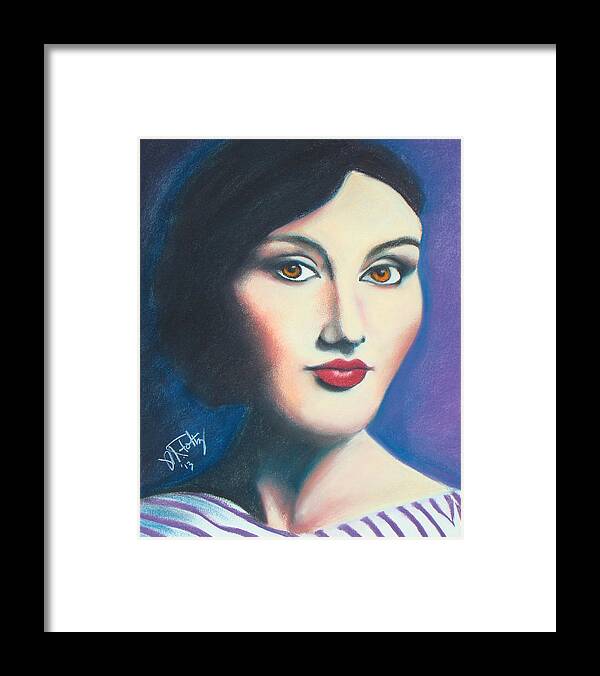 Portrait Framed Print featuring the painting Isabel by Michael Foltz