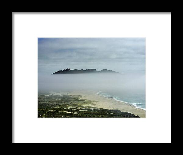 Big Sur Framed Print featuring the photograph Island in the Clouds by Steve Ondrus