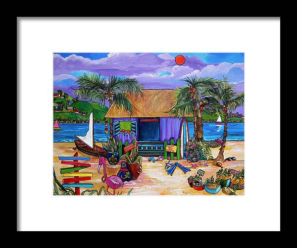 Island Framed Print featuring the painting Island Time by Patti Schermerhorn