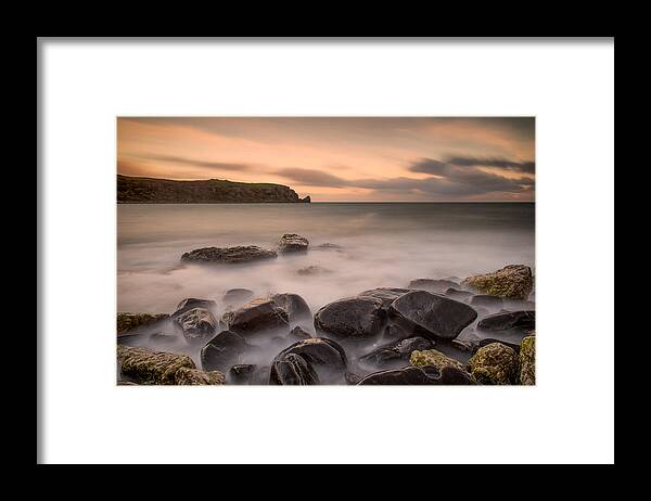 Isle Of Muck Framed Print featuring the photograph Isle of Muck Sunset by Nigel R Bell