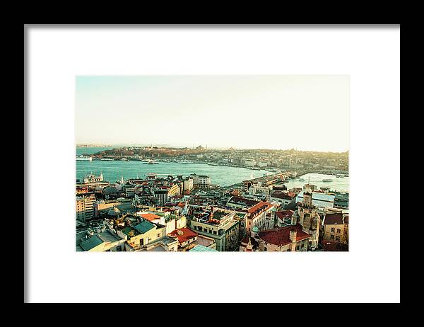 Scenics Framed Print featuring the photograph Istanbul City by Serts