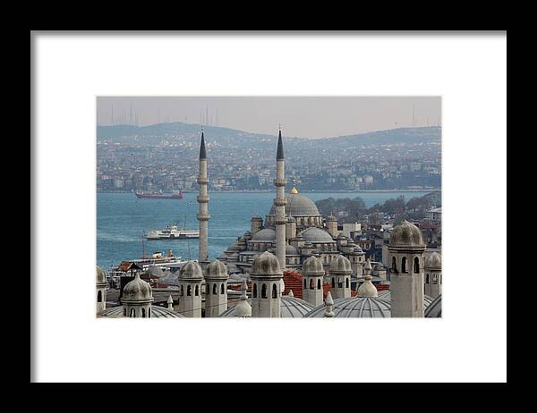 Istanbul Framed Print featuring the photograph Istanbul Landscape by Francesco Giansanti Italy