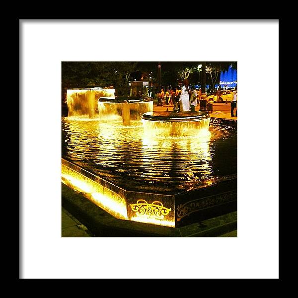 Turkey Framed Print featuring the photograph #istanbul #turkey #fountain #water by Mark John Ryan