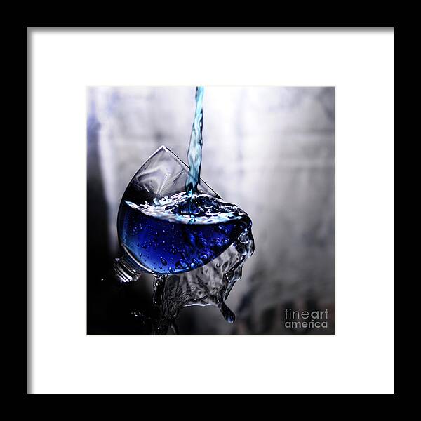 Glass Framed Print featuring the photograph It is Blue by Randi Grace Nilsberg