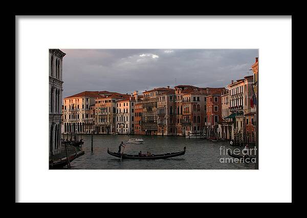 Venice Framed Print featuring the photograph Italian Evening by Jennifer Wheatley Wolf