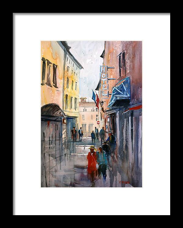 Ryan Radke Framed Print featuring the painting Italian Impressions 3 by Ryan Radke