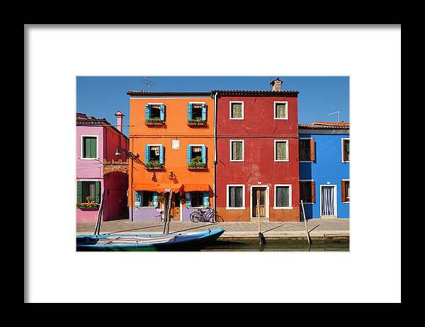 Tranquility Framed Print featuring the photograph Italy, Venice, Colourful Houses And by Westend61