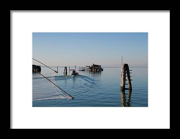 Tranquility Framed Print featuring the photograph Italy, Venice, Pellestrina Island by Aldo Pavan