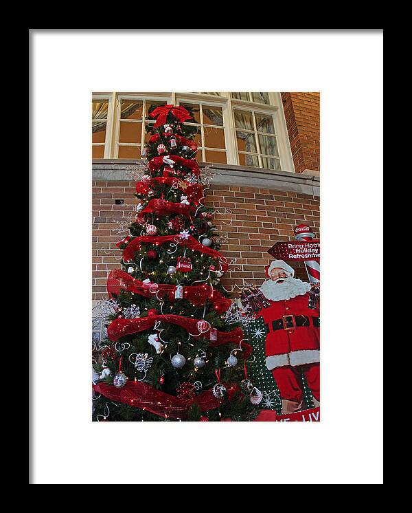 Photograph Framed Print featuring the photograph Its a Coca Cola Christmas by Suzanne Gaff