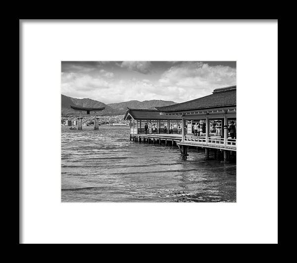 Miyajima Framed Print featuring the photograph Itsukushima Shrine by Alex Snay