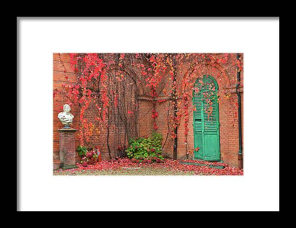 Statue Framed Print featuring the photograph Ivy On Brick Walls by Rglinsky