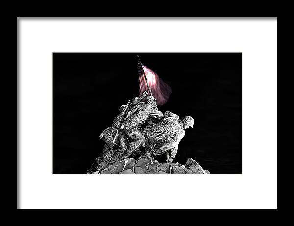 Iwo Jima Memorial Framed Print featuring the photograph Iwo Jima Memorial by Michael Donahue