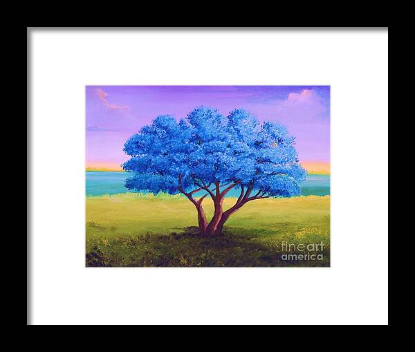 Alicia Maury Painting Framed Print featuring the painting Flamboyan Tree by Alicia Maury