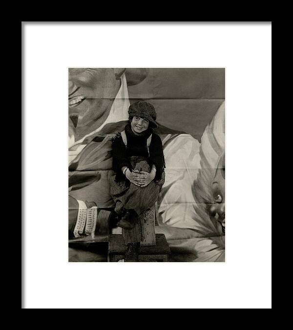 Jackie Coogan Framed Print featuring the photograph Jackie Coogan Dressed As His Character Tim Kelly by Edward Steichen