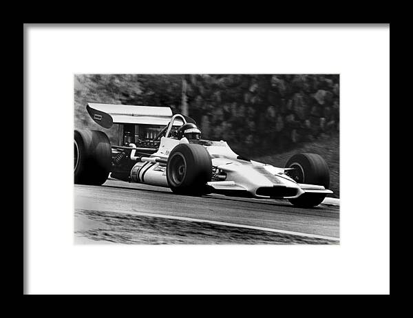 Jackie Oliver Framed Print featuring the photograph Jackie Oliver BRM by Mike Flynn