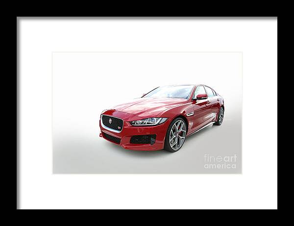 Jaguar Framed Print featuring the photograph Jaguar XE by Roger Lighterness