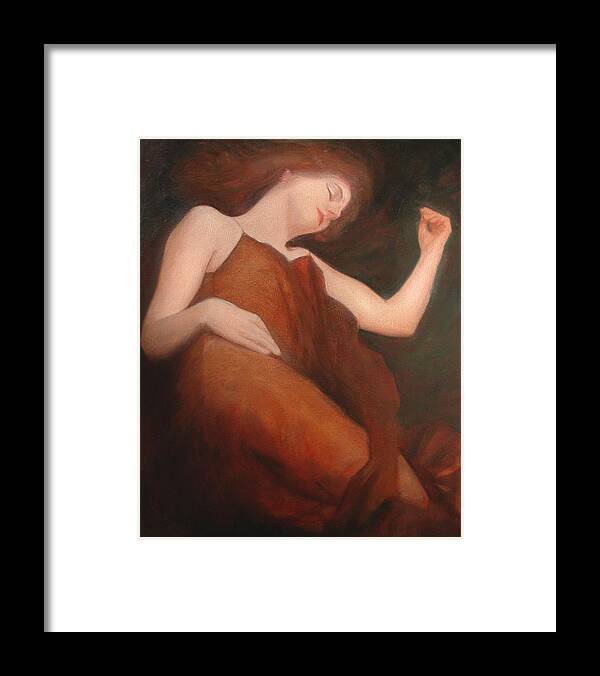 Sensuous Framed Print featuring the painting James Bay Interior by David Ladmore