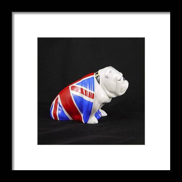 Quintessentially British Framed Print featuring the photograph James Bond - British Bulldog - Jack 3 by Richard Reeve