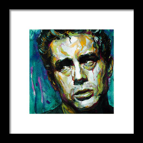 James Dean Framed Print featuring the painting James... by Laur Iduc
