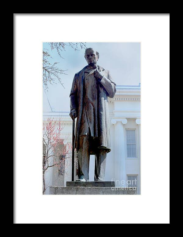 James Marion Sims Framed Print featuring the photograph James Marion Sims Alabama State Capitol by Lesa Fine