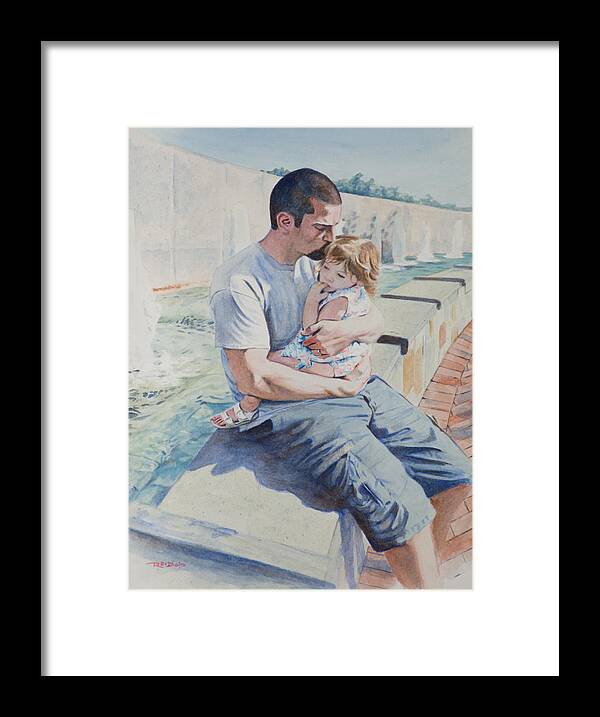 Art Framed Print featuring the painting Jamie and Frankie by Christopher Reid