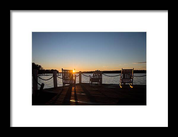 Sunset Framed Print featuring the photograph January sunset by Stacy Abbott
