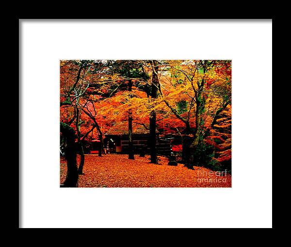 Autumn Framed Print featuring the photograph Japan autumn fantacy by Kumiko Mayer