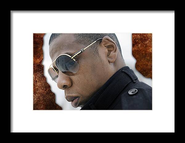 Jay Z Framed Print featuring the digital art Jay Z by Marvin Blaine