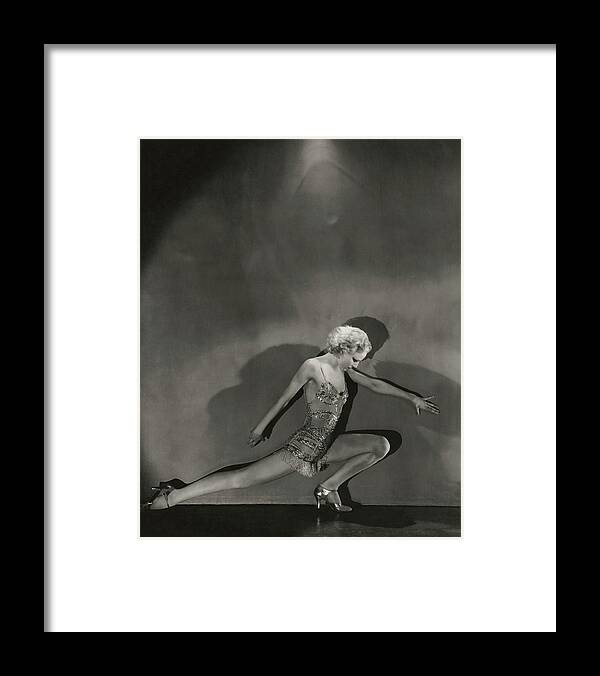 Actress Framed Print featuring the photograph Jean Barry In Evergreen by George Hoyningen-Huene