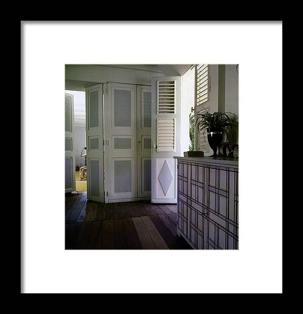 Decorative Art Framed Print featuring the photograph Jean Schlumberger's Bedroom by Horst P. Horst