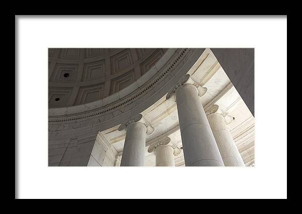 Declaration Of Independence Framed Print featuring the photograph Jefferson Memorial Architecture by Kenny Glover