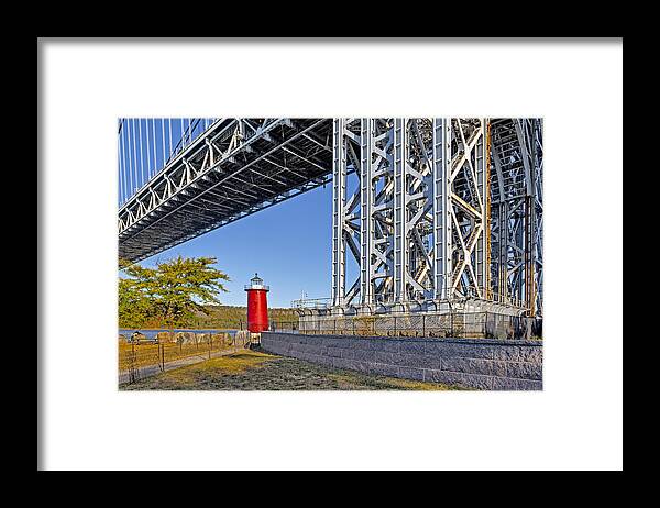 Autumn Framed Print featuring the photograph Jeffrey's Hook Lighthouse III by Susan Candelario
