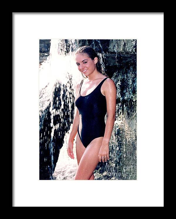 Model Framed Print featuring the photograph Jenny 1 Piece by Gary Gingrich Galleries