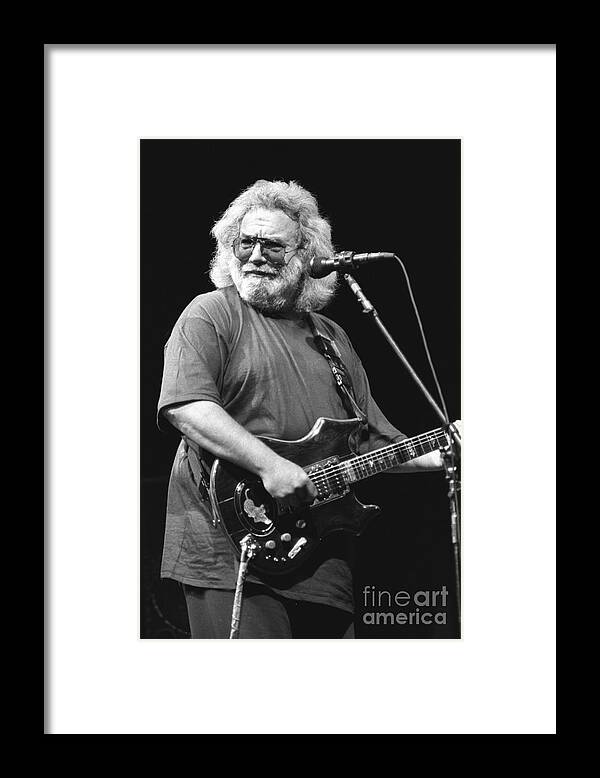 Musician Jerry Garcia Framed Print featuring the photograph Jerry Garcia Band by Concert Photos
