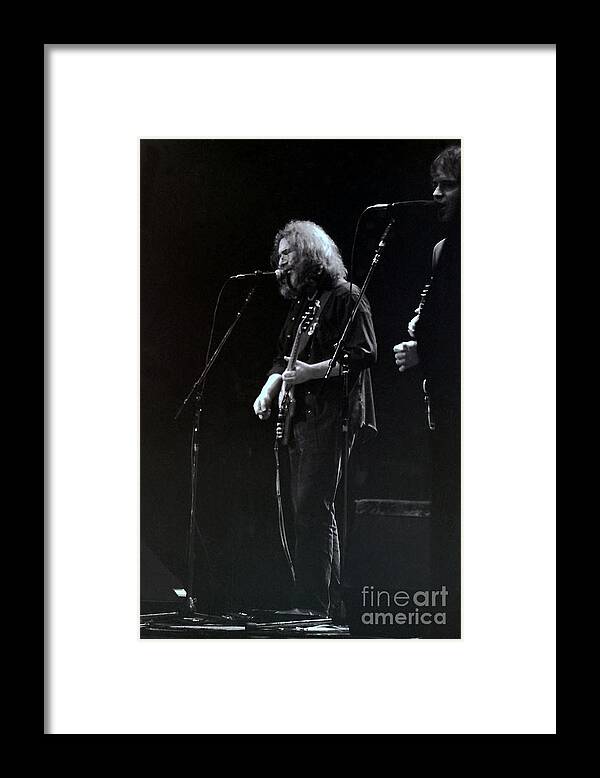 Jerry Framed Print featuring the photograph Jerry Garcia of The Grateful Dead #1 by Susan Carella