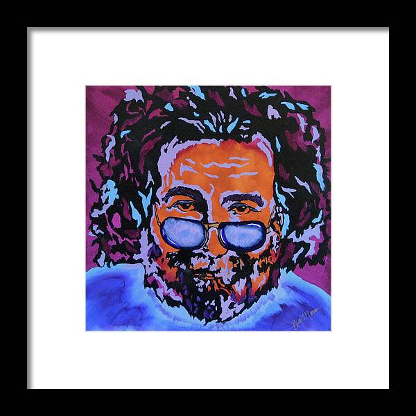 Jerry Garcia Paintings Framed Print featuring the painting Jerry Garcia-It's A Me Thing by Bill Manson