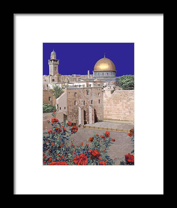 Jerusalem Framed Print featuring the painting Jerusalem by Guido Borelli