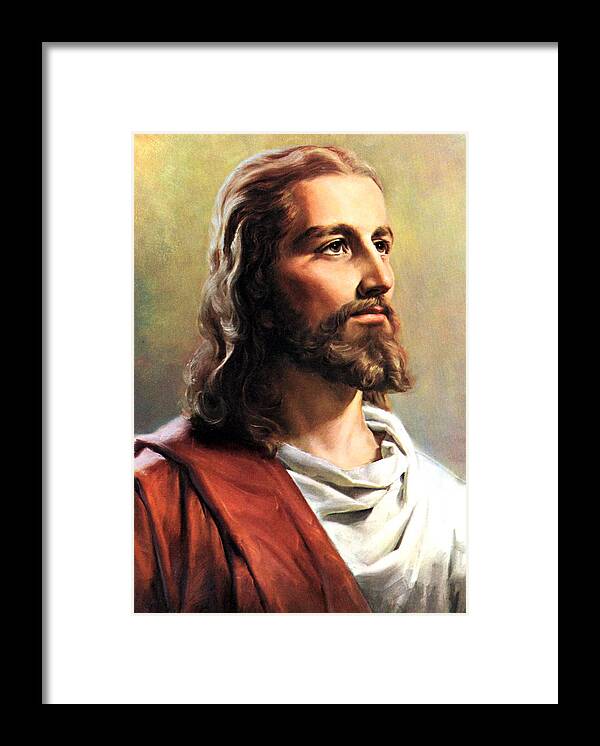 Jesus Framed Print featuring the photograph Jesus Christ by Munir Alawi