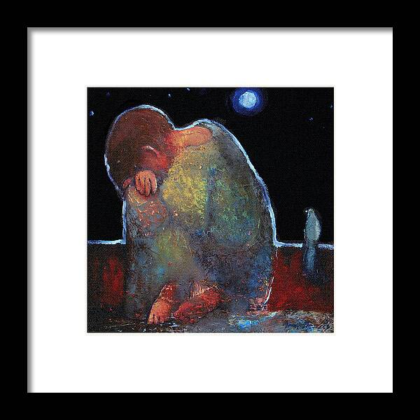Spiritual Art Framed Print featuring the painting Jesus the Boy by Daniel Bonnell