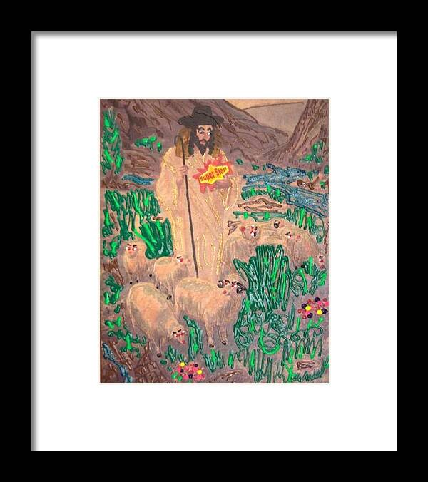 Jesus Christ  Framed Print featuring the painting Jesus the Celebrity by Lisa Piper