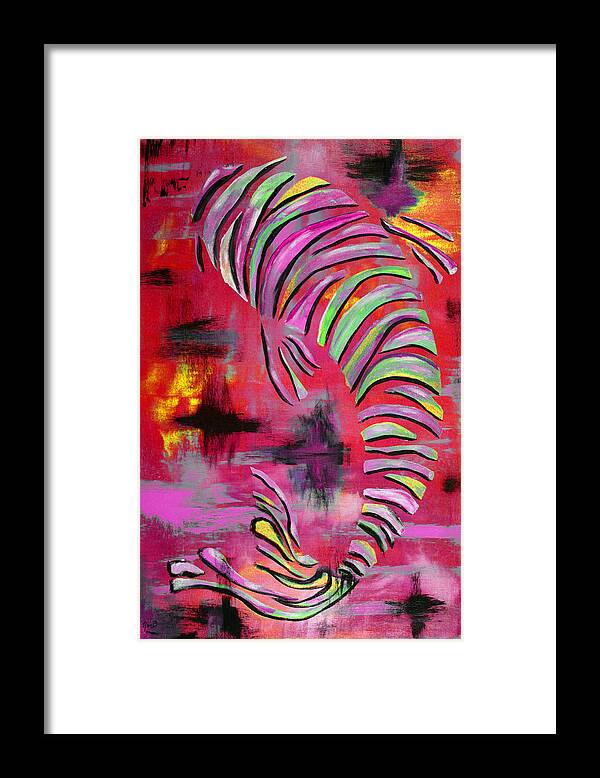 Koi Fish Framed Print featuring the painting Jewel of the Orient #2 by Nan Bilden