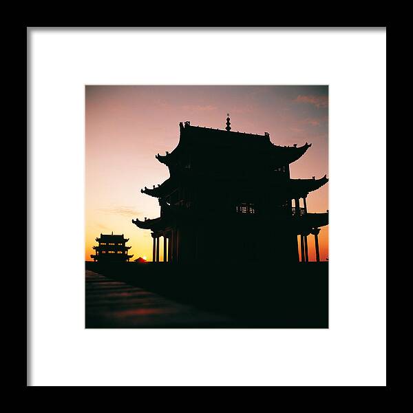 Great Wall Framed Print featuring the photograph Jia Yu Guan by Yue Wang