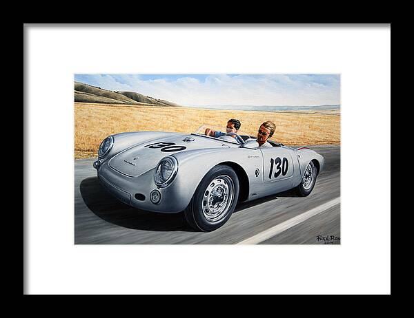 Speed Framed Print featuring the painting Jimmy and Rolf by Ruben Duran